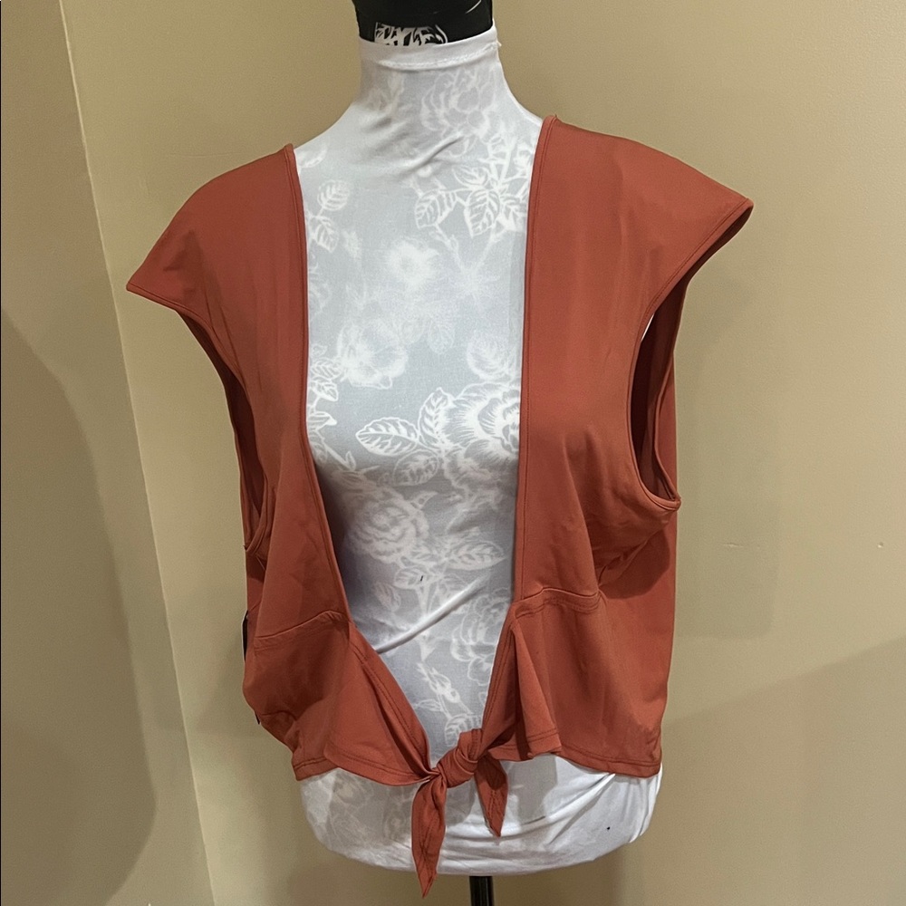 Target Rust Tie-Front Crop Top